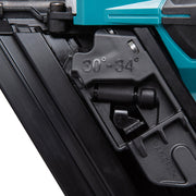 Cloueur de charpente 90mm pointes en D 34 º LXT MAKITA DBN900RTE BL1850B X 2 + chargeur DC18RC
