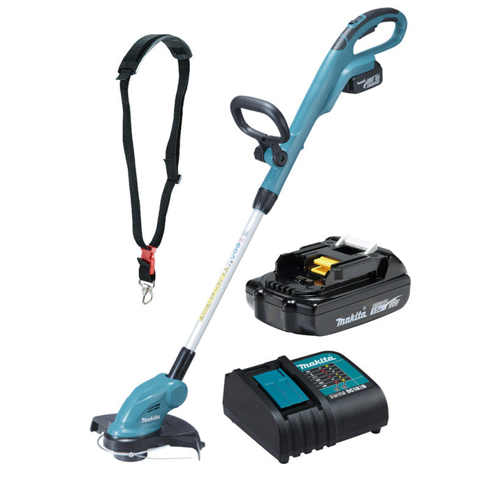 Coupe-bordures sans fil MAKITA DUR181 + Batterie 18V BL1815N + Chargeur DC18SD