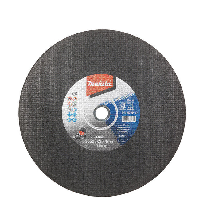 Disques à tronçonner métal 355 x 3 x 25,4  MAKITA  B-16891-5