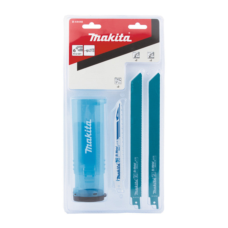 Pack de 6 lames métal pour scie récipro MAKITA B-44448